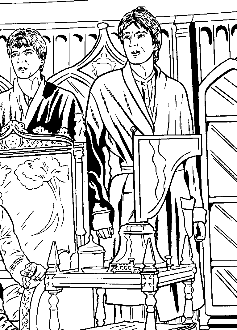 Plansa de colorat cu Harry Potter 164 73
